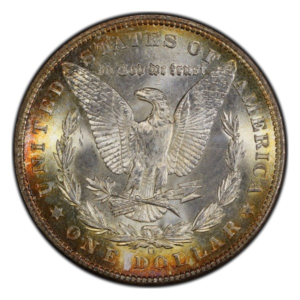 1903-O Morgan dollar reverse close-up showing O mintmark from New Orleans Mint